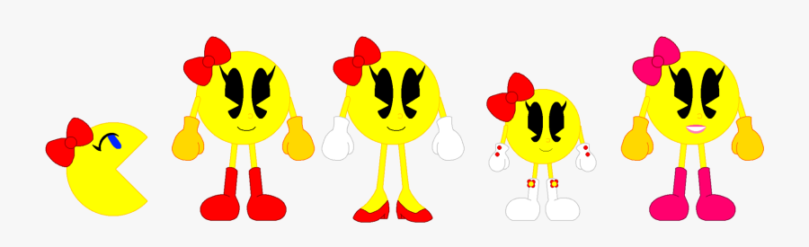 Pacman Clipart Line - Pac N Roll Ms Pacman, Transparent Clipart