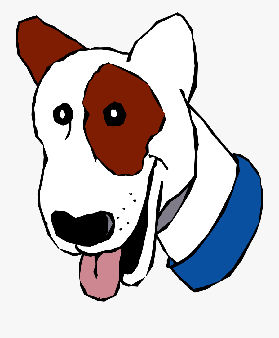 Mean Dog Clipart - Cartoon Dog Head, Transparent Clipart