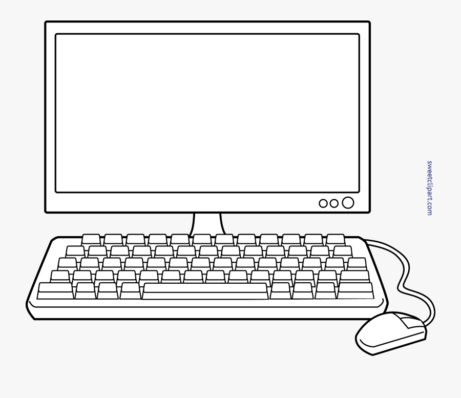 Transparent Computer Clipart - White Computer Clipart, Transparent Clipart