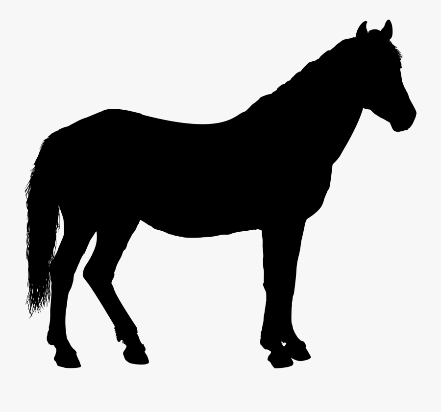 Clipart - Clip Art Horse Silhouette, Transparent Clipart