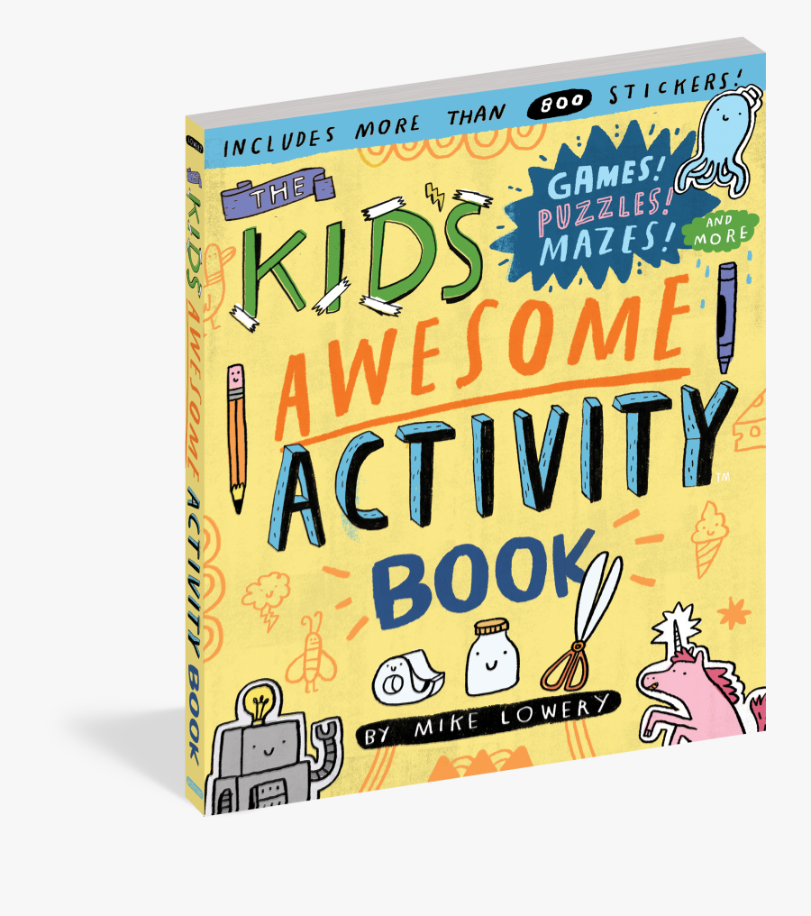 The Kids Awesome Activity Book - Poster, Transparent Clipart