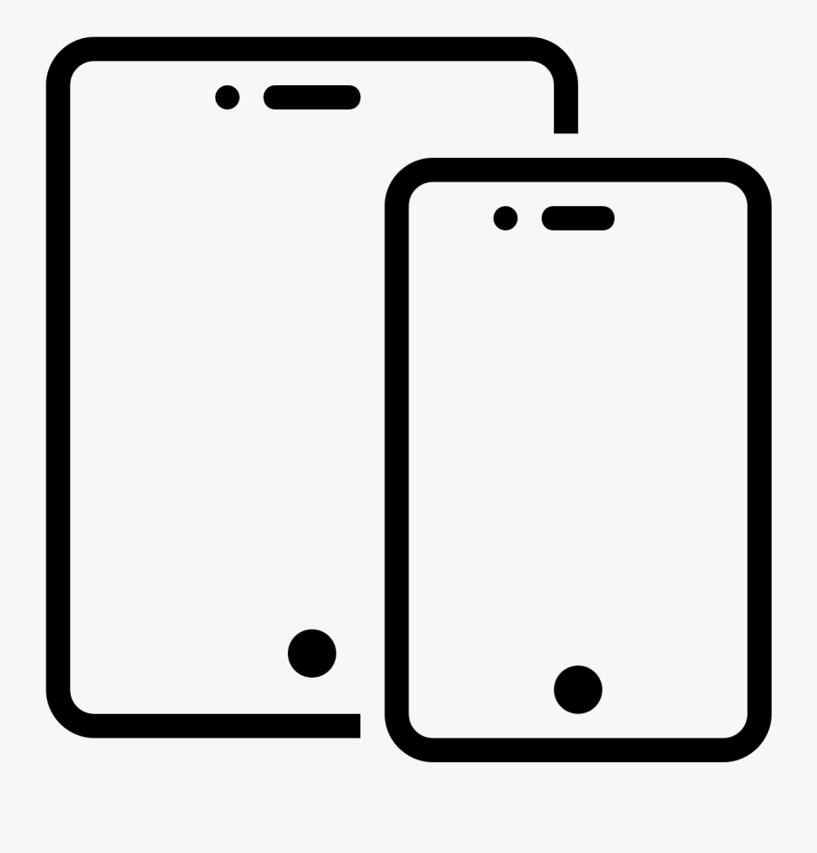 Download Screen Clipart Computer Phone - Smartphone And Tablet Icon, Transparent Clipart