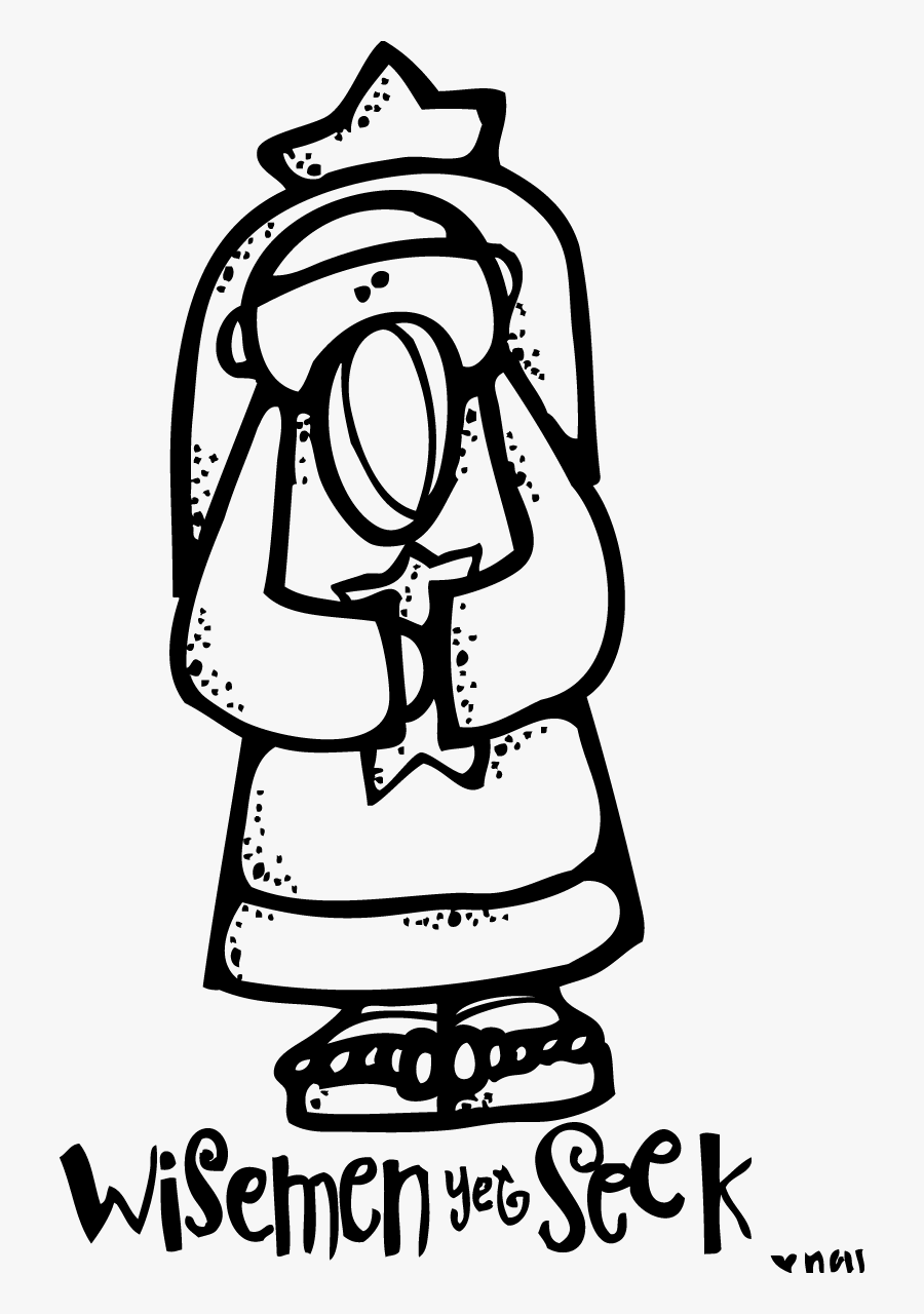 Svg Black And White Stock Lds Christmas Clipart - Melonheadz Wise Men, Transparent Clipart