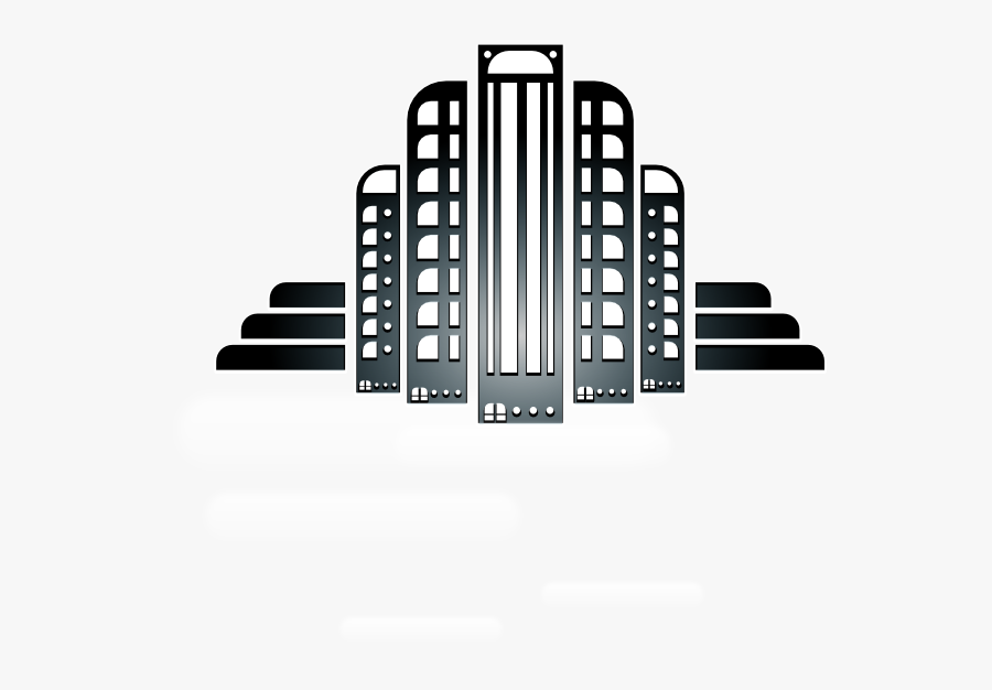 Art Deco Building Clipart, Transparent Clipart