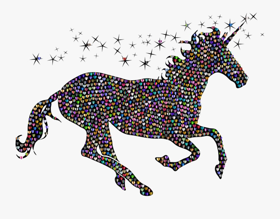 Visual Arts,horse,art - Unicorn Running, Transparent Clipart