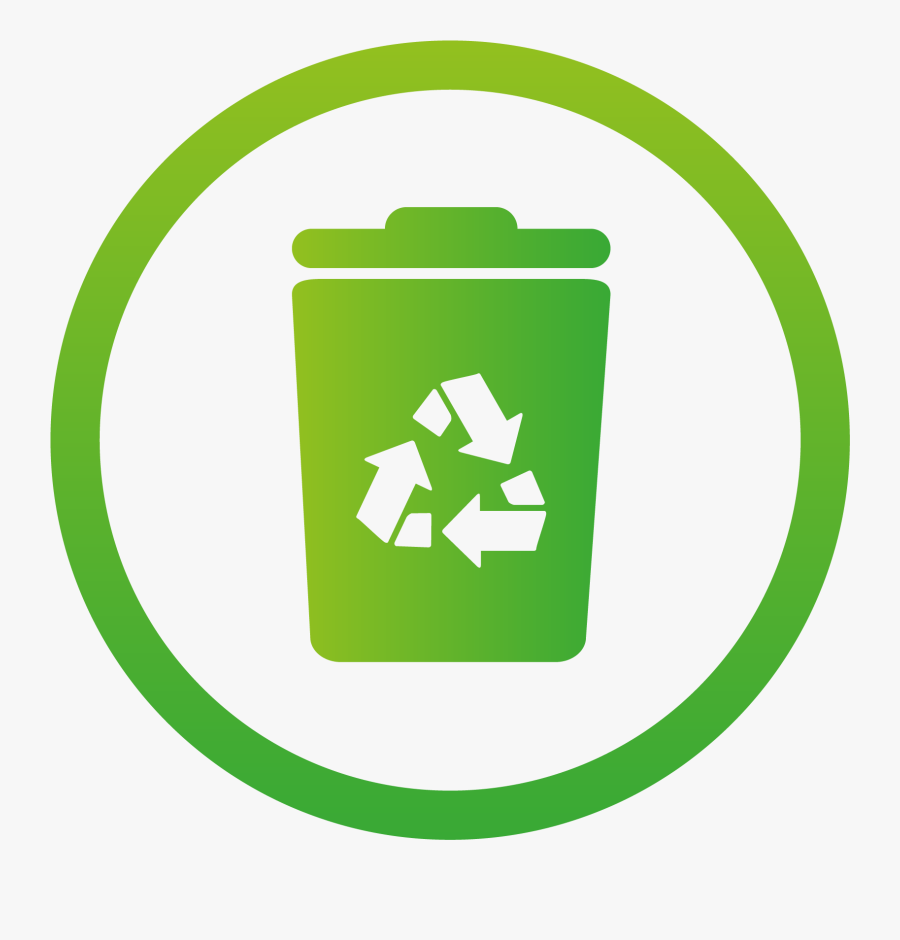Campus Footprint Clip Art Freeuse Download - Black Recycle Bin Icon Png, Transparent Clipart