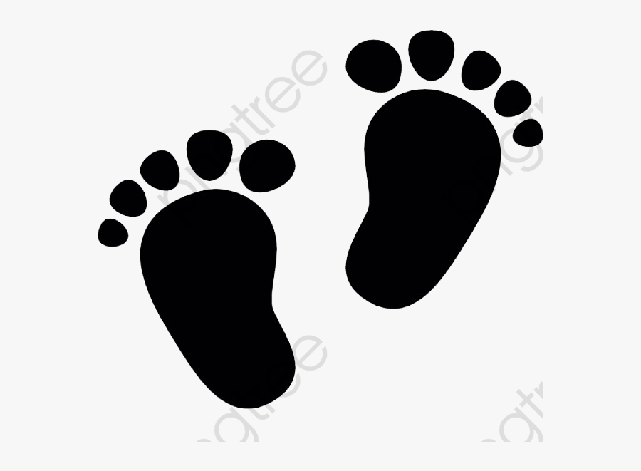 Cute Little Baby Footprints, Baby Clipart, Cute Clipart, - Silueta De Pies De Bebe, Transparent Clipart