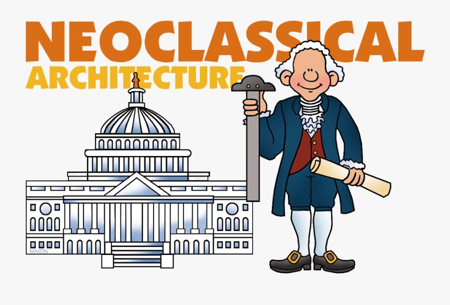 Free Architecture Clip Art By Phillip Martin, Neoclassical - Neoclassical For Kids, Transparent Clipart