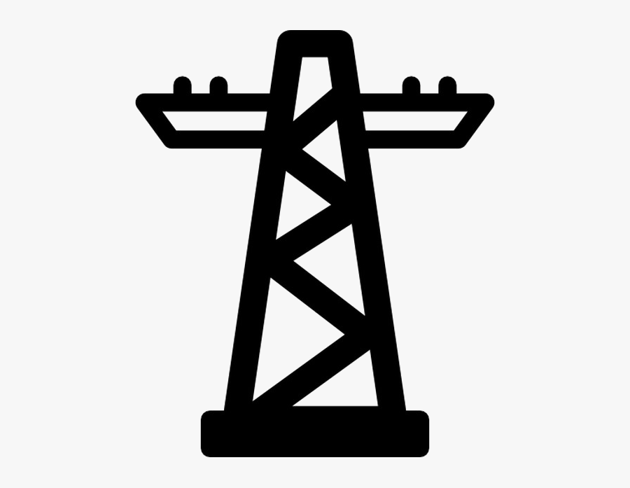 Transmission Tower Png Clipart - Main Electrical Utility Symbol, Transparent Clipart