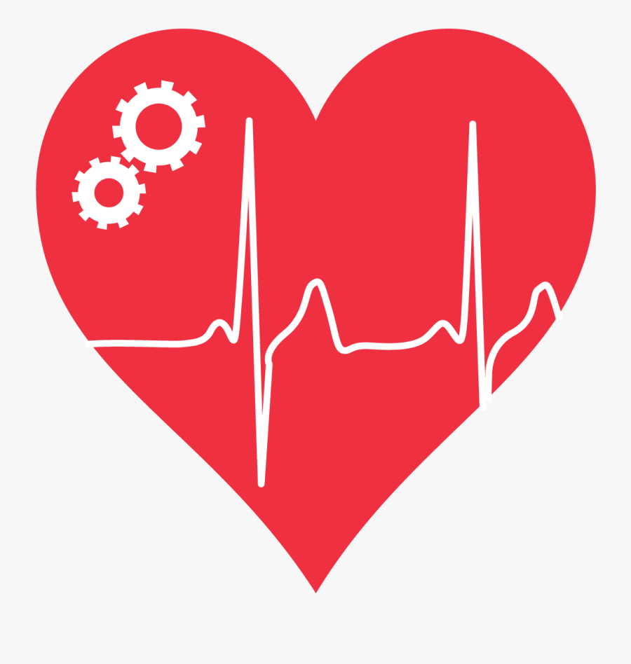Heart With Ekg Line Clipart , Png Download - Heart Health Clip Art, Transparent Clipart