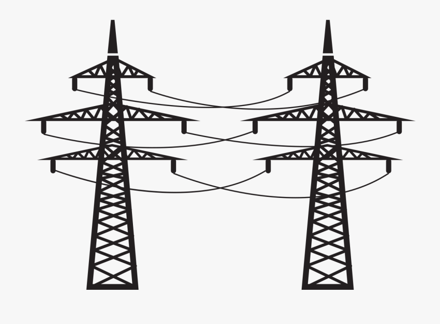 High Tower Black Voltage Free Hd Image Clipart - Transmission Tower, Transparent Clipart