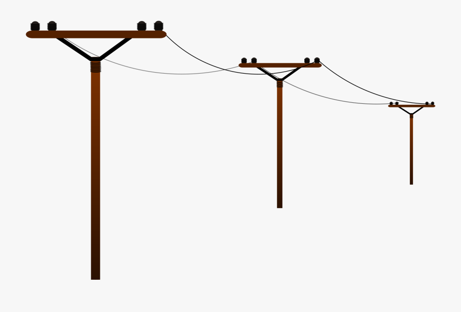 Electric Tower Big Image Png - Power Lines Clipart, Transparent Clipart