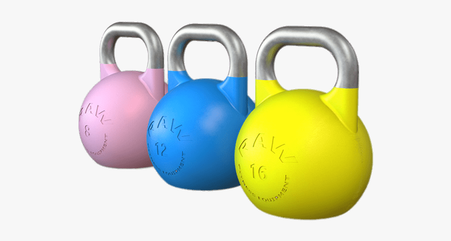 Coloured Kettlebell Set - Kettlebell, Transparent Clipart