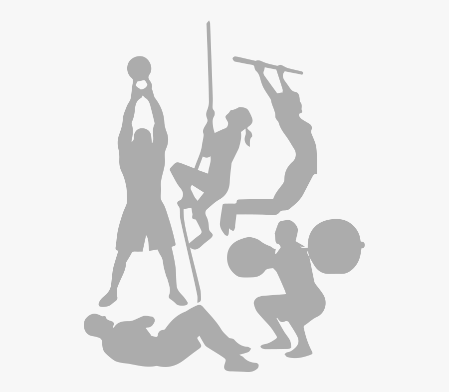 Crossfit Kettlebell Weight Training Exercise Clip Art - Crossfit Rope Climb Silhouette, Transparent Clipart