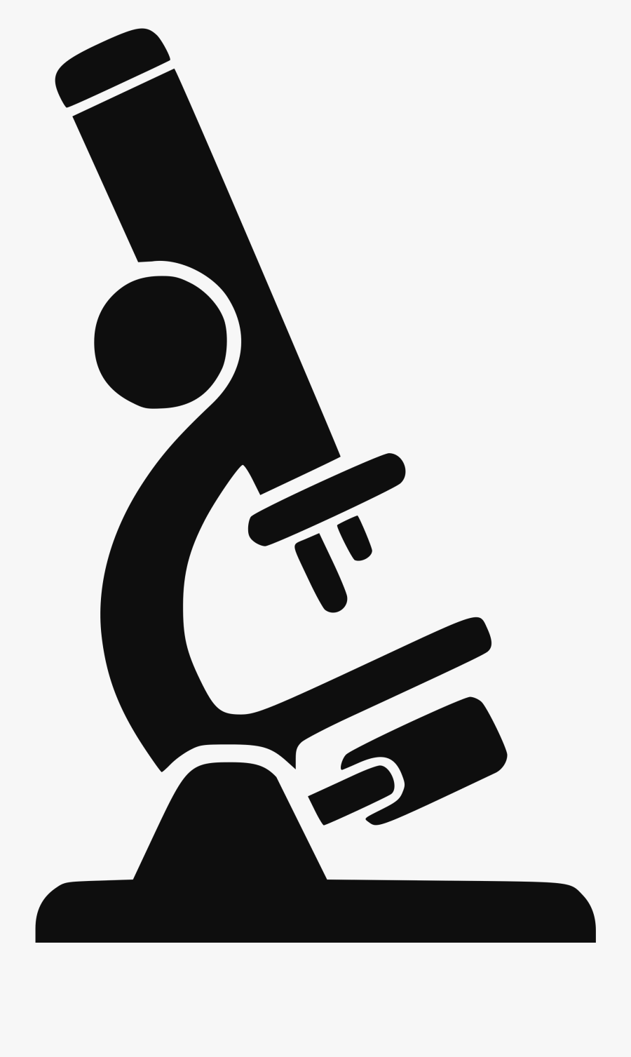 Microscope Black And White, Transparent Clipart