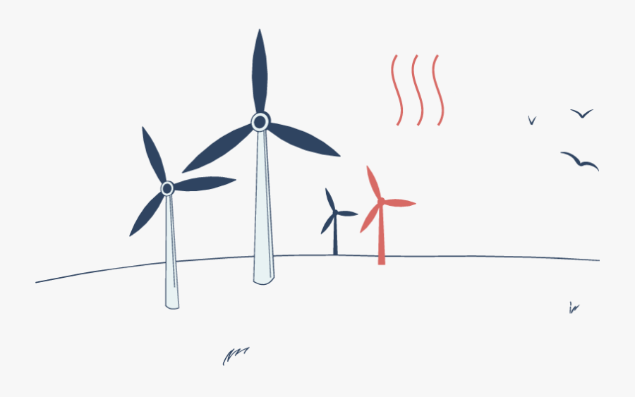 Ahead With Wind Power - Wind Turbine, Transparent Clipart