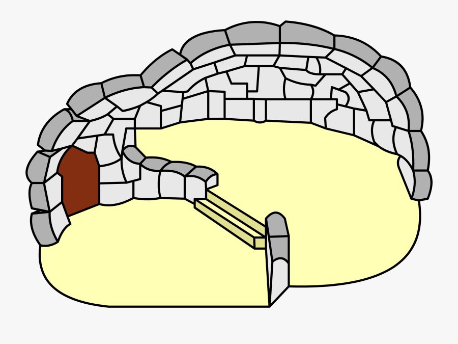 Igloo Clipart Snow - Stone Igloo Club Penguin, Transparent Clipart