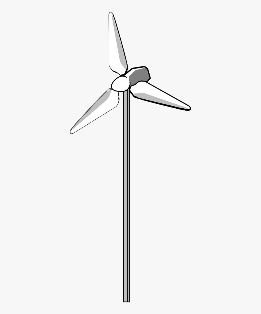 Wind Turbine Wind Energy Electricity - Turbina Eolica Png, Transparent Clipart