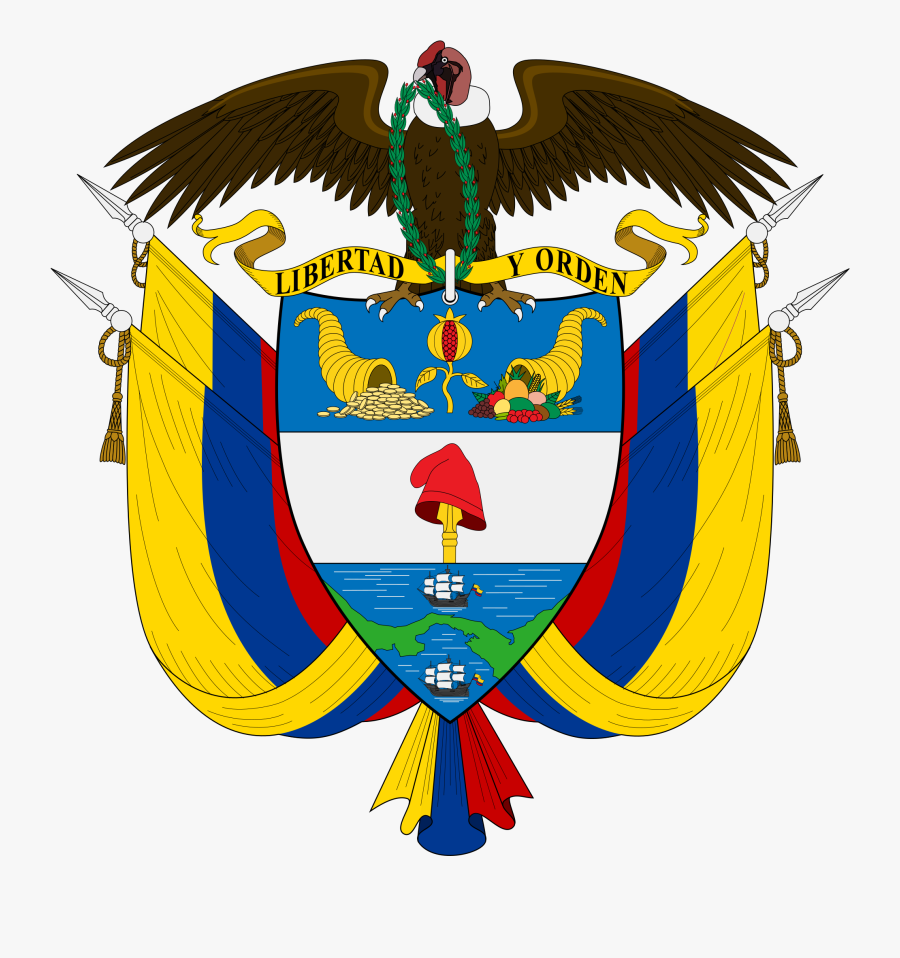 Politics Clipart Democratic Government - Colombia Coat Of Arms, Transparent Clipart