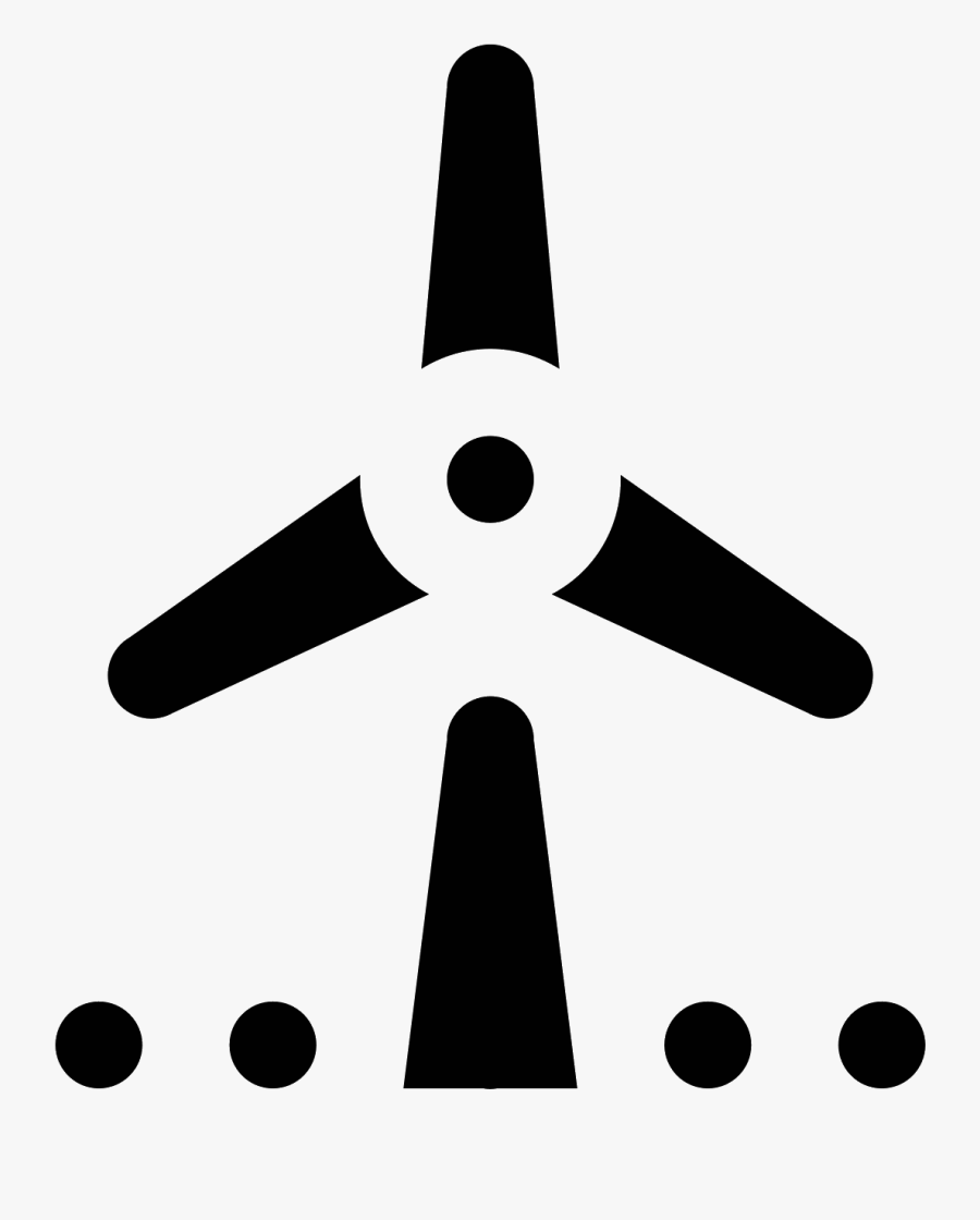Wind Turbine Icon - Illustration, Transparent Clipart