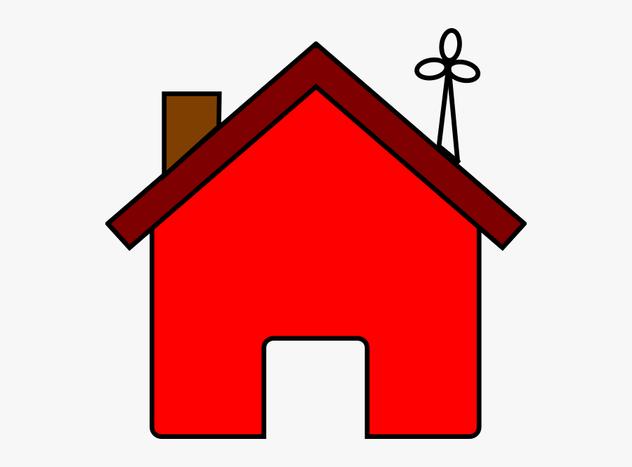 Red House Clipart, Transparent Clipart