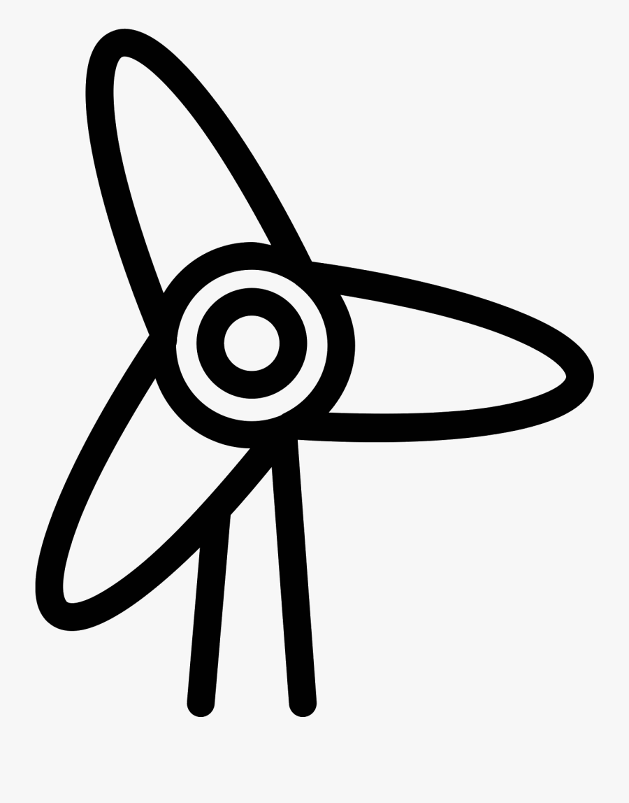 Wind Turbine Icon Free - Symbol For Wind Turbines, Transparent Clipart