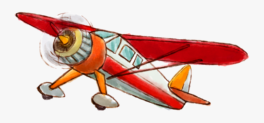 Light Euclidean Aircraft Vector Vintage Airplane Hand - Vintage Airplane Vector Png, Transparent Clipart