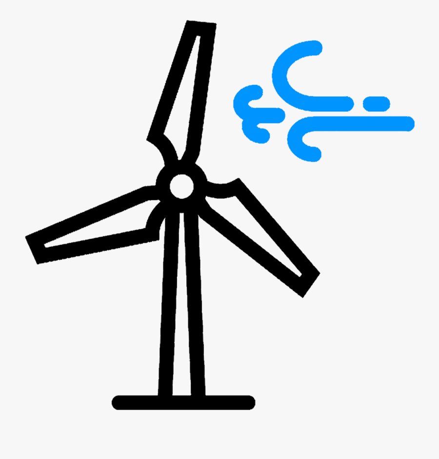 Transparent Wind Turbine Icon Png - Wind Energy Vector, Transparent Clipart