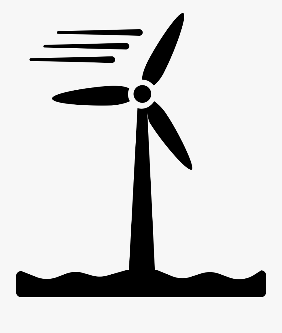 Offshore Windmill Icon - Offshore Wind Turbines Icon, Transparent Clipart