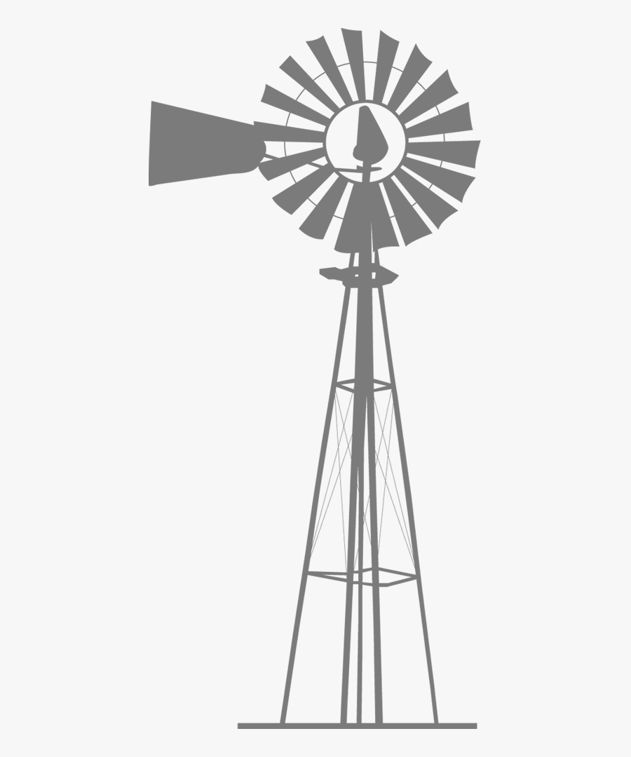 Wind Farm Windmill Silhouette Wind Turbine - Farm Windmill Png, Transparent Clipart