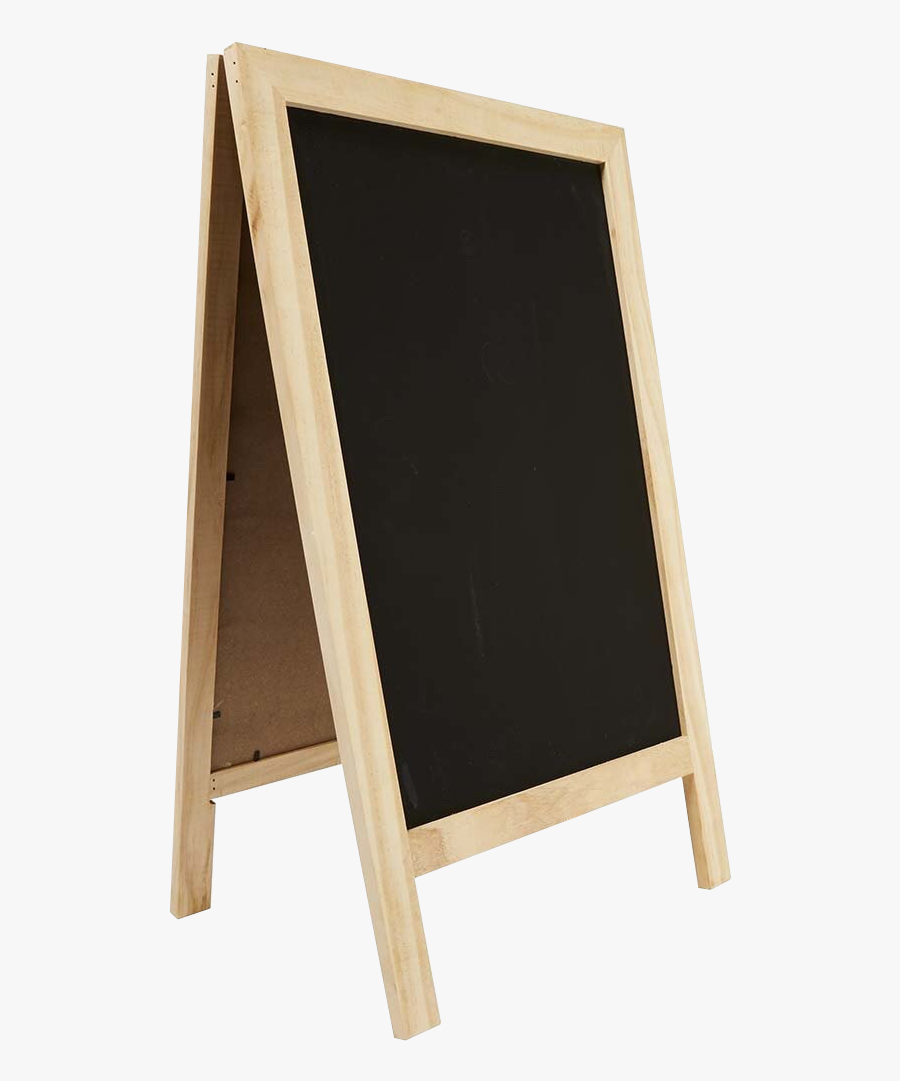 Wood Blackboard Sidewalk Sign Side - Black Board Png, Transparent Clipart