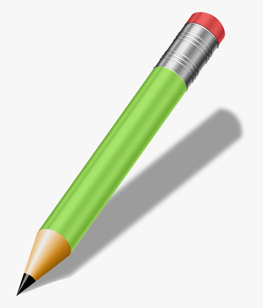 Short Realistic Pencil - Thick And Thin Objects, Transparent Clipart
