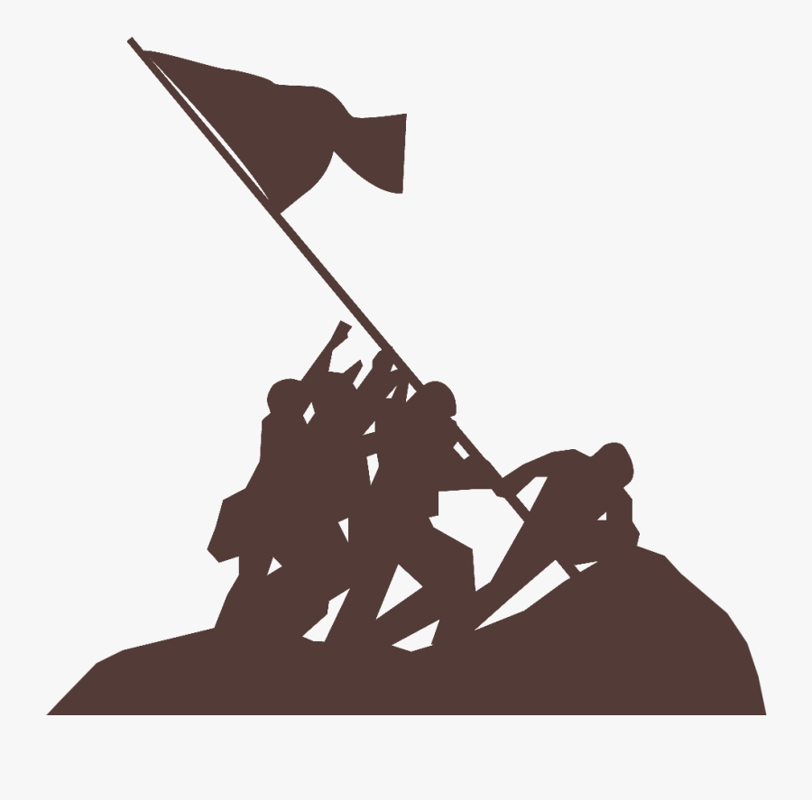 Short Flavor History Description - Iwo Jima Silhouette Clip Art, Transparent Clipart