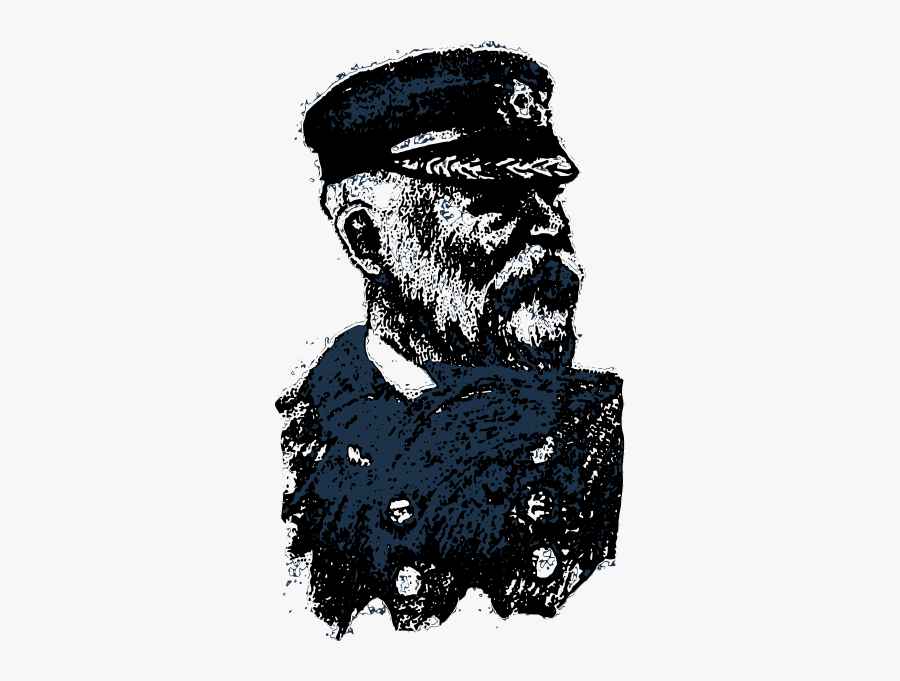 Visual Arts,head,art - Titanic Captain Clipart, Transparent Clipart