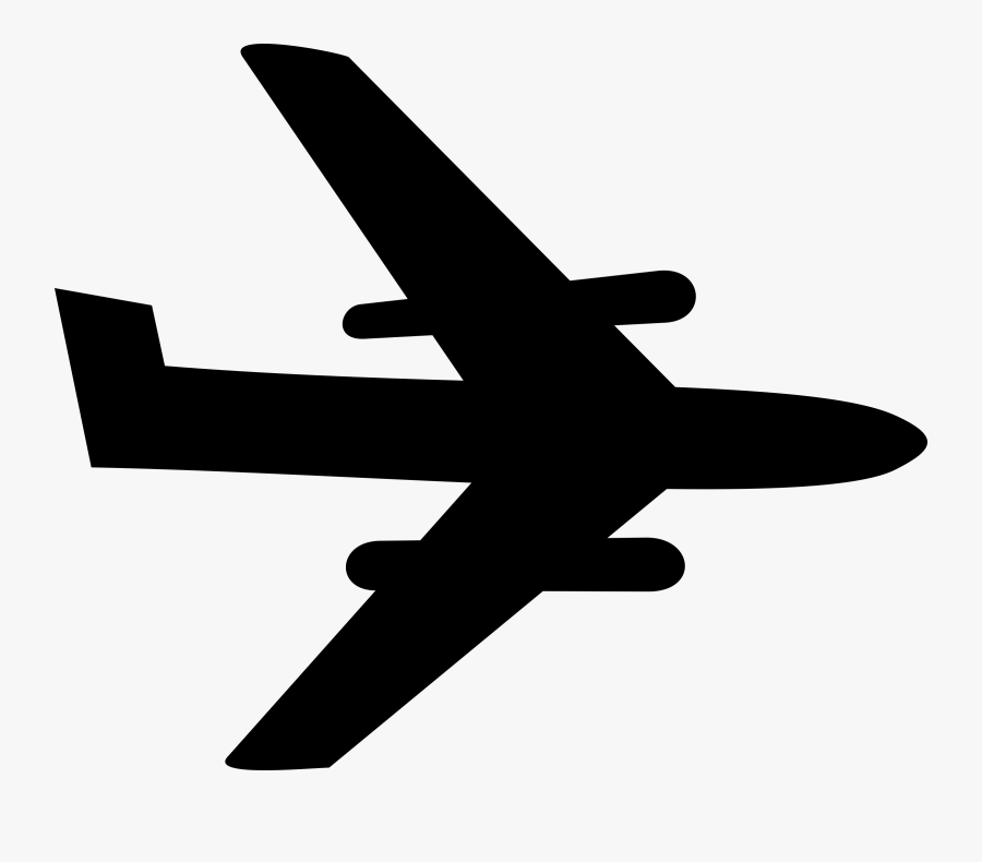 Airplane Flight Aircraft Drawing Aviation Cc0 - Airplane Drawing Simple Black, Transparent Clipart