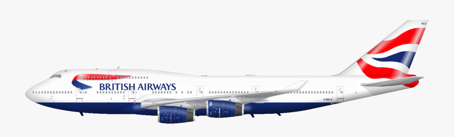 Plane Png Image - British Airways White Background, Transparent Clipart