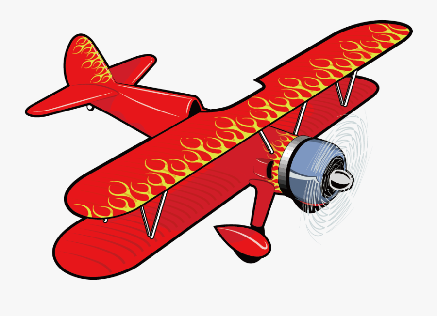 Airplane Aircraft Propeller Illustration - Dibujo Aeroplano , Free Transpar...