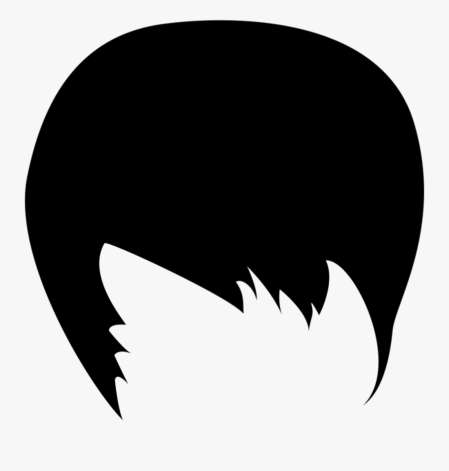 Transparent Short Hair Clipart - Male Svg Hair, Transparent Clipart