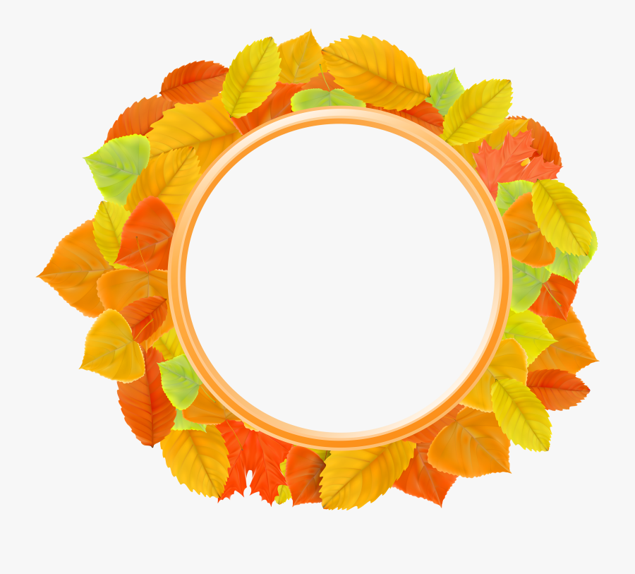 Autumn Leaves Frame Png Clipart Image - Marco Otoño Png, Transparent Clipart