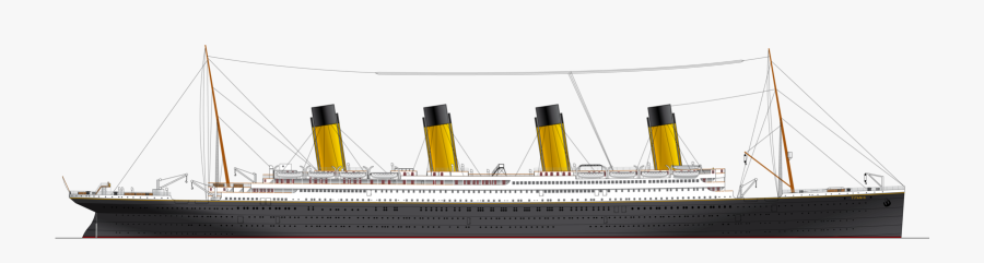 Rms Titanic Water Line , Png Download - Titanic Png, Transparent Clipart