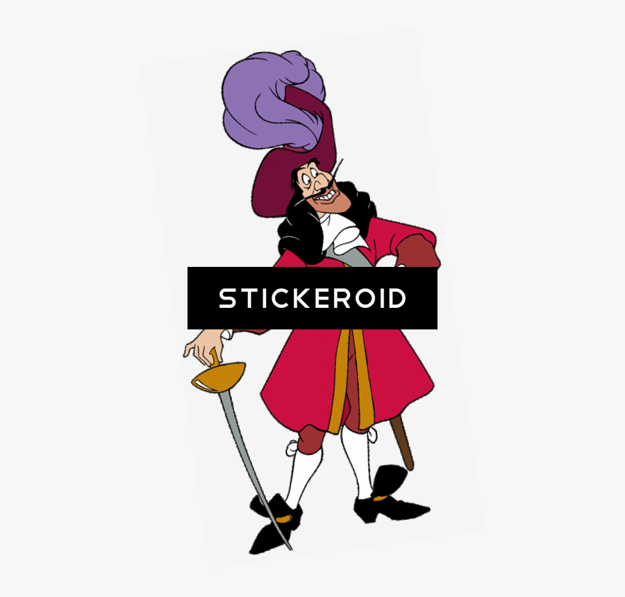 Transparent Captain Hook Png - Cartoon, Transparent Clipart
