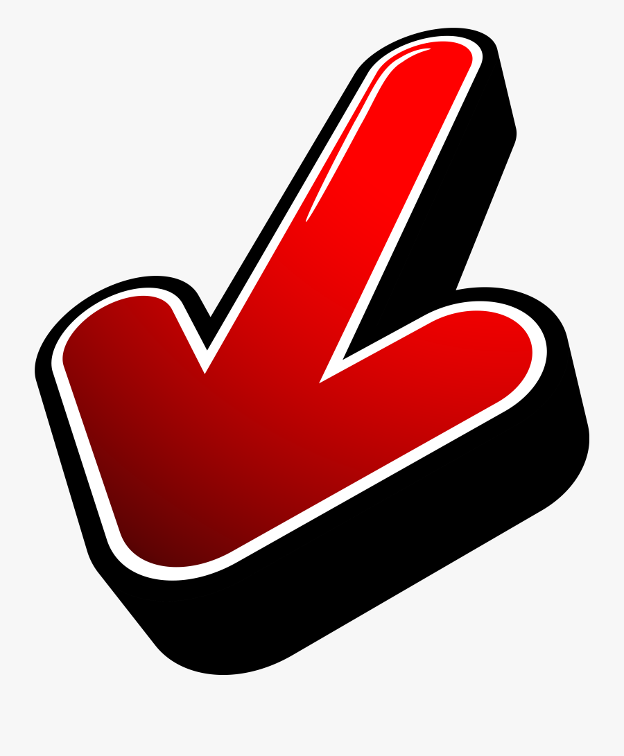 3d Arrow Clipart For Your App - 3d Arrow Transparent Background, Transparent Clipart