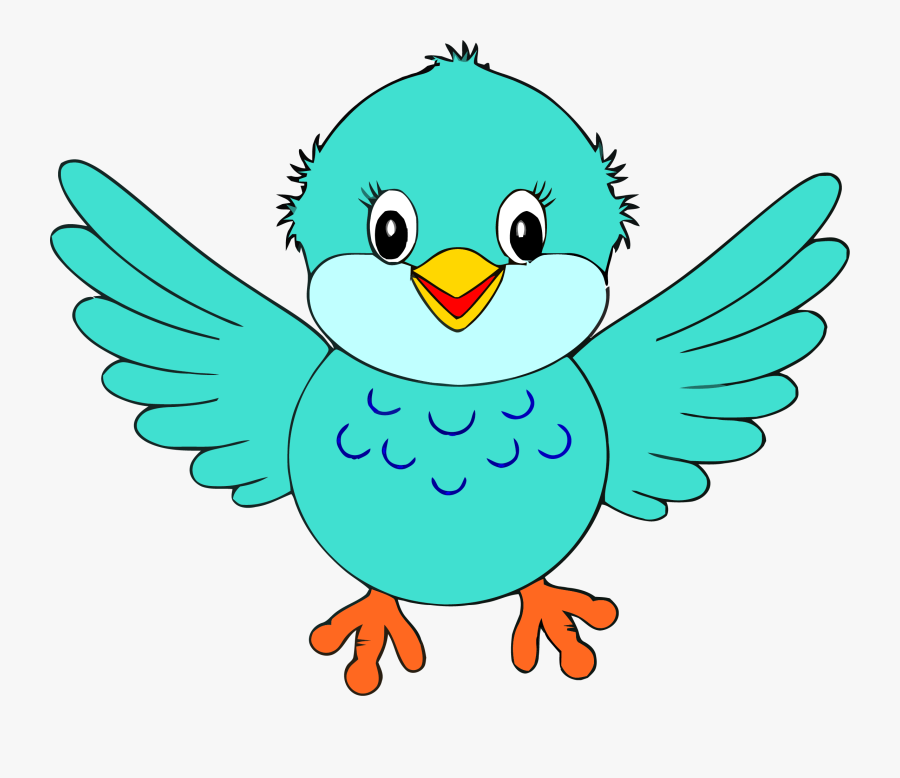 Bird Clipart Little Blue Bird Clip Art Png - Clip Art Of Bird, Transparent Clipart