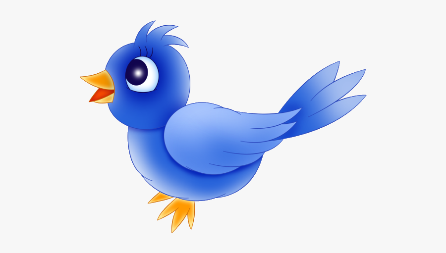 Blue Bird Cartoon, Transparent Clipart