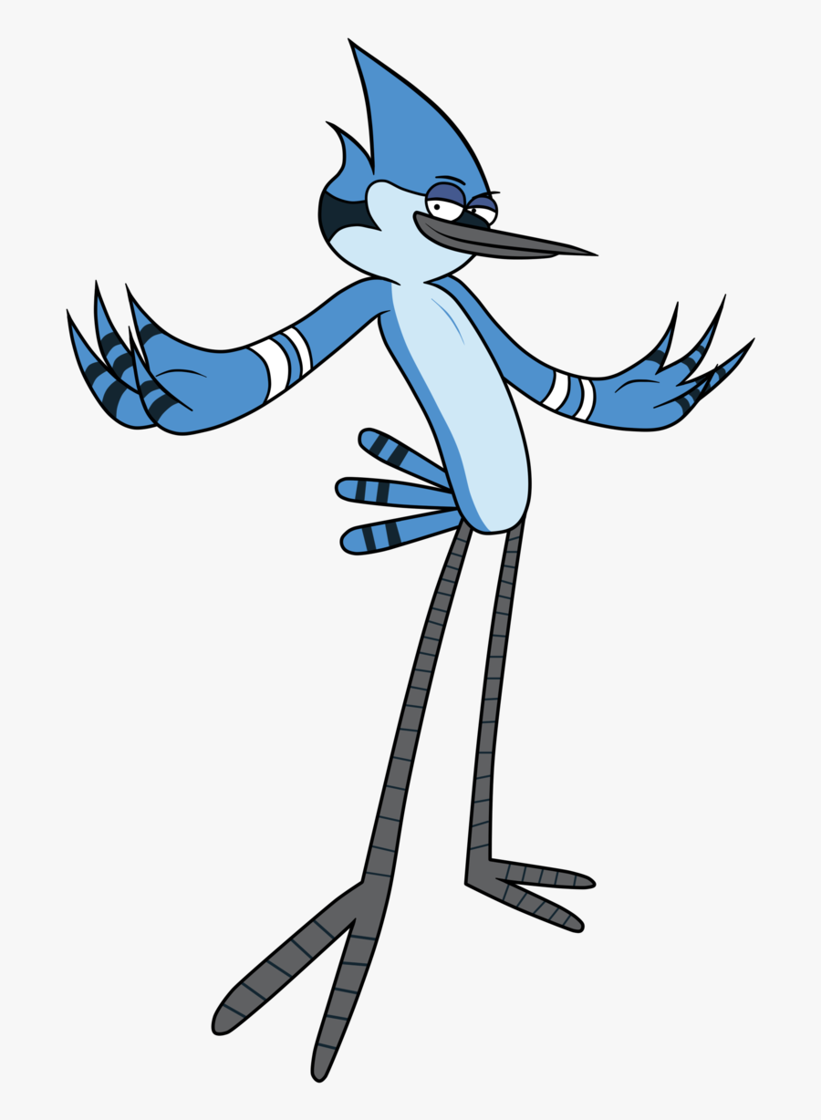 Transparent Muscular Clipart - Regular Show Blue Bird, Transparent Clipart