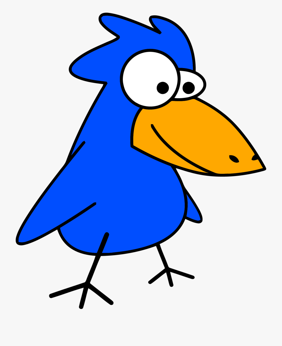 Blue Cartoon Bird Clipart Png, Transparent Clipart