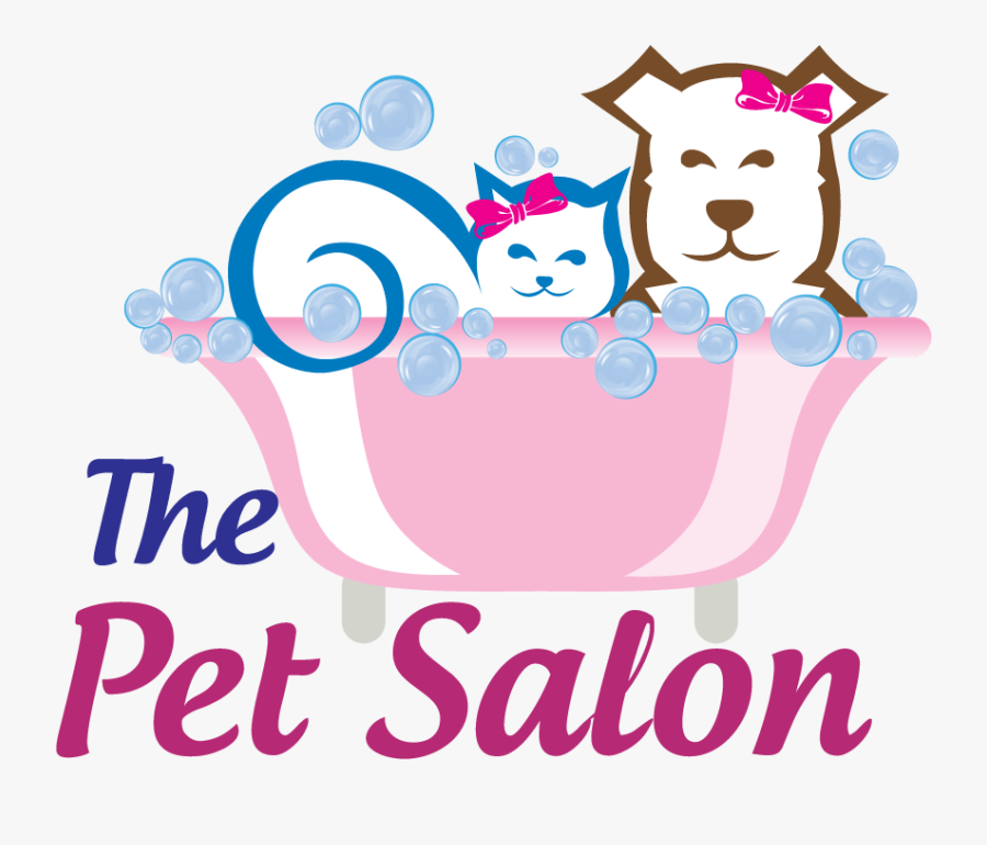 Pet Grooming Salon Logo - Dog Cat Grooming Logo, Transparent Clipart
