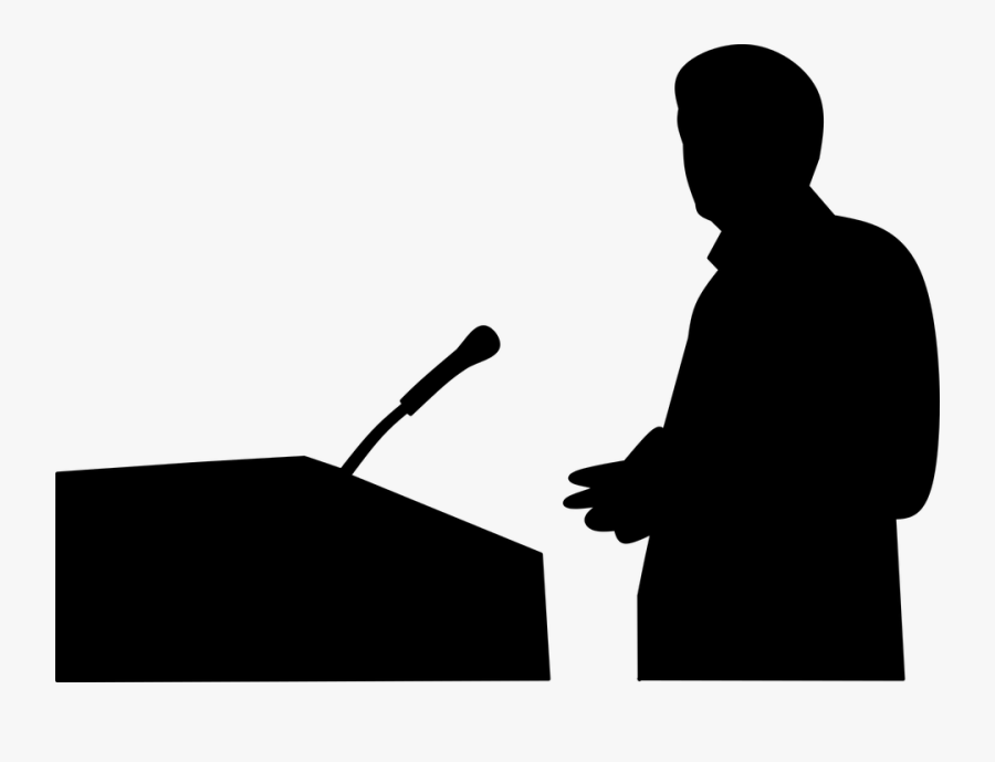 Transparent Man Speaking Clipart - Public Speaking Png, Transparent Clipart
