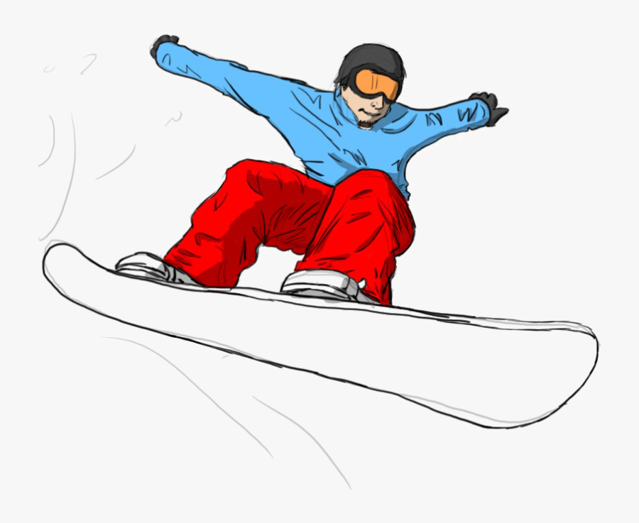 Snowboarding Jumping Transparent Png - Snowboarding, Transparent Clipart