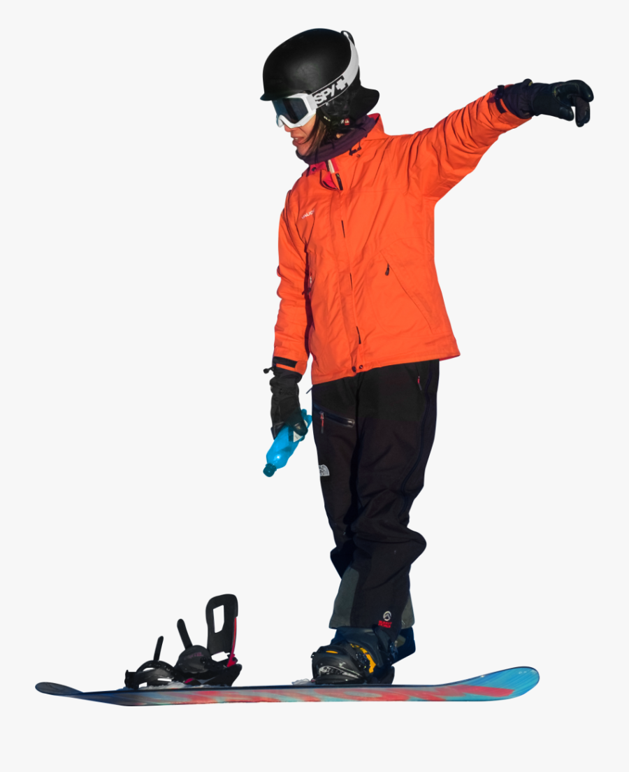 On Snowboard In Oslo - People In Snow Png, Transparent Clipart